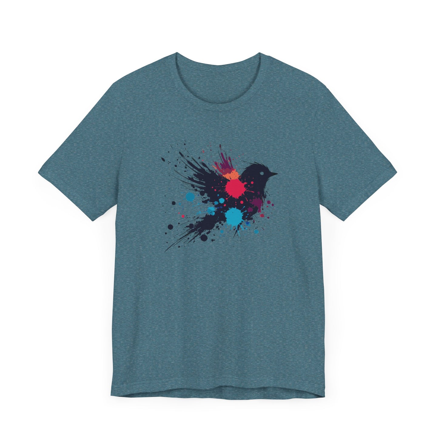 Splatter Bird Unisex Short Sleeve Tee