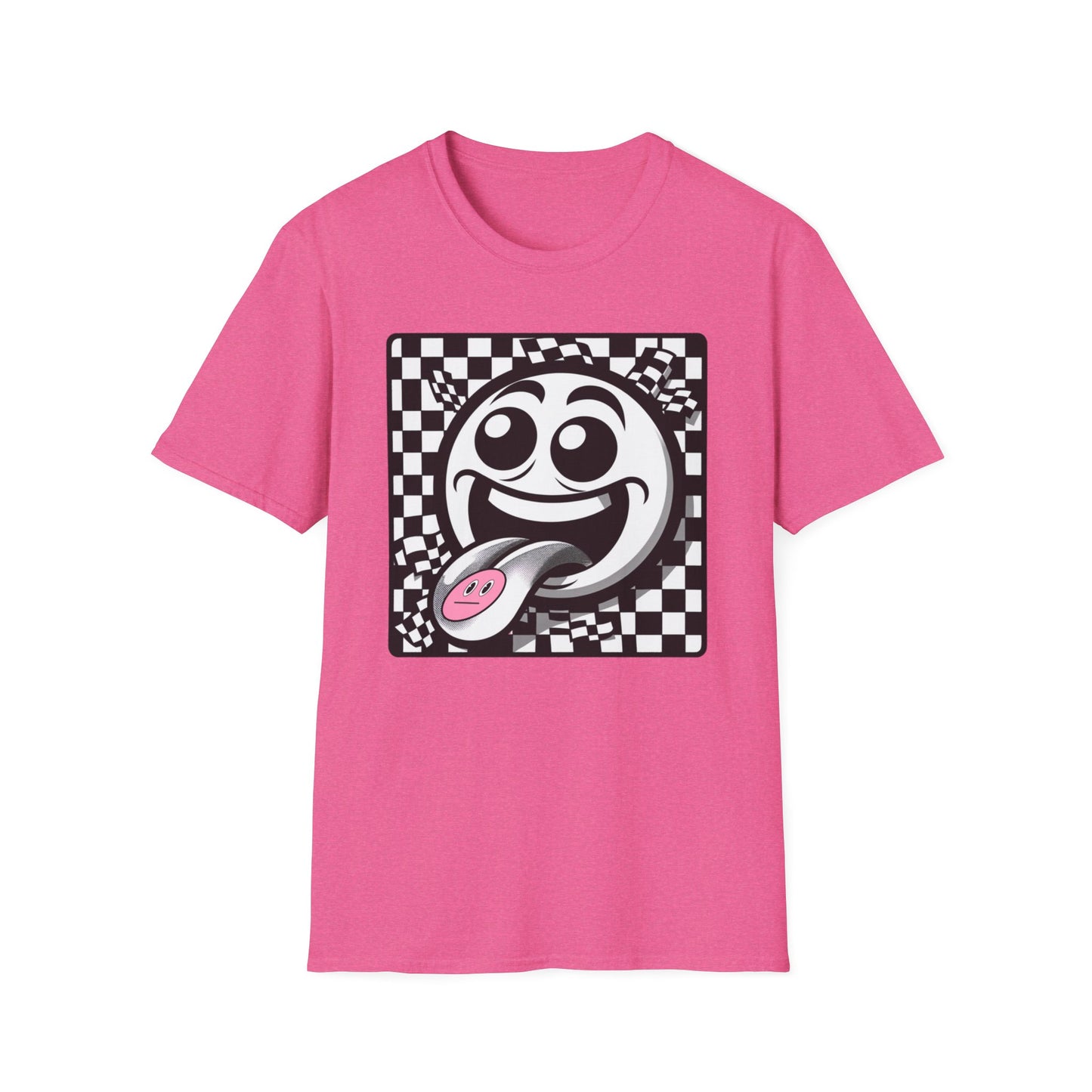 Smiley Face Graphic T-Shirt - Fun & Playful Design for Everyday Wear