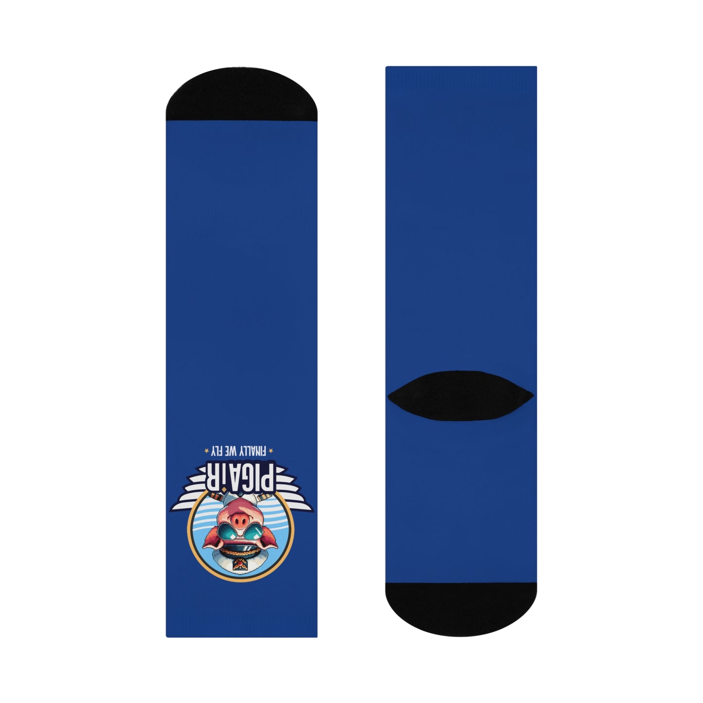 PIGAIR Flight Crew Cushioned Socks - Fun Aviation Themed Gift
