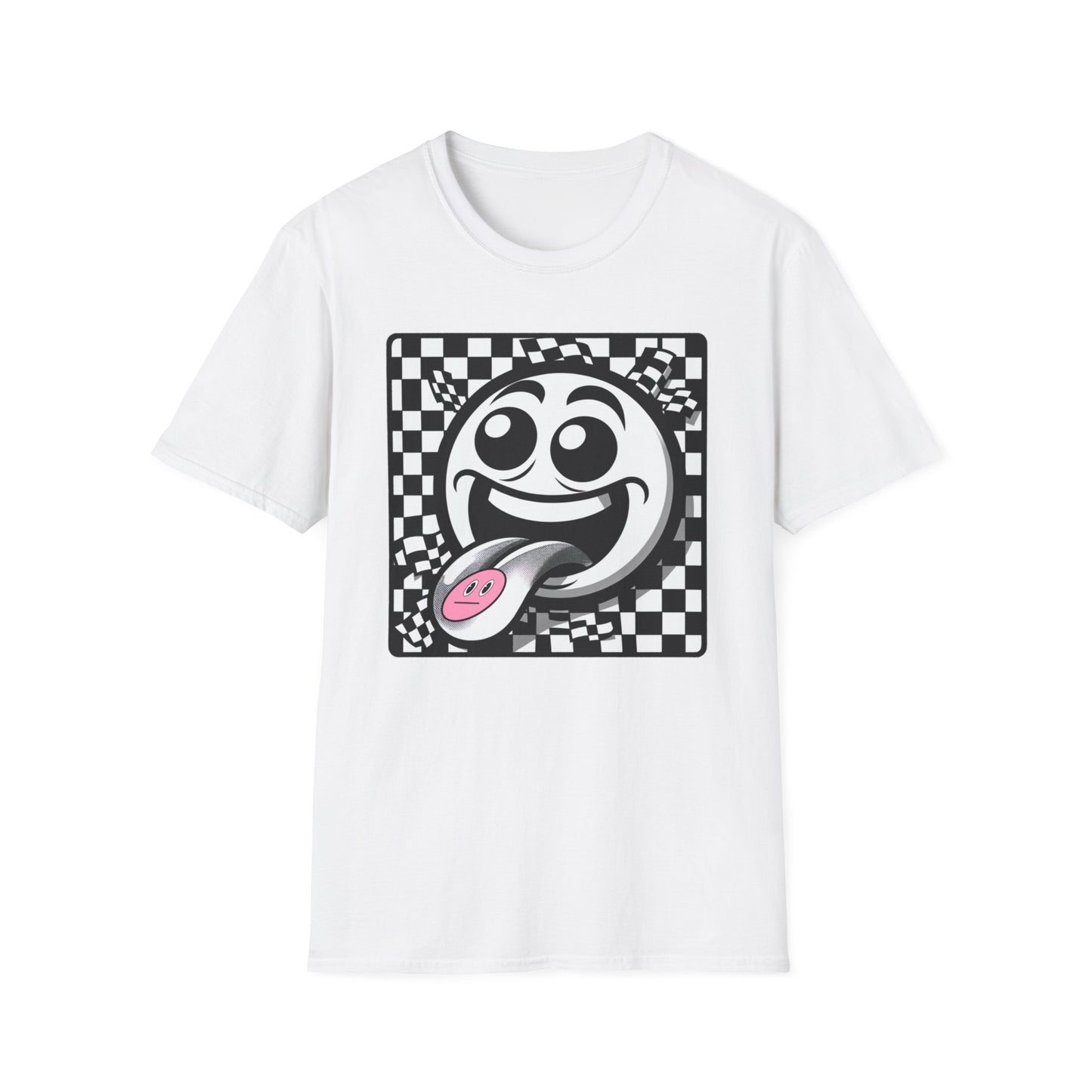 Smiley Face Graphic T-Shirt - Fun & Playful Design for Everyday Wear