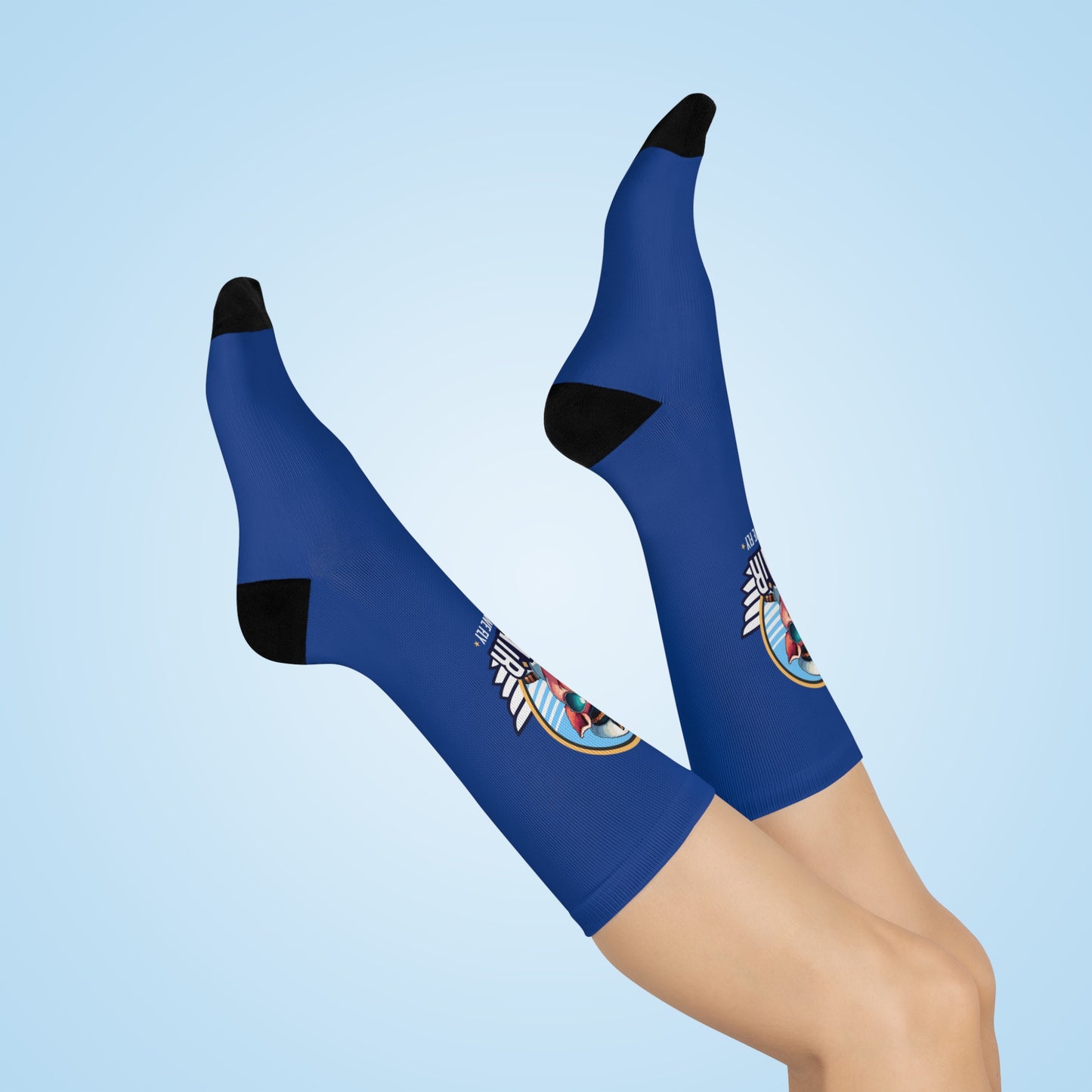 PIGAIR Flight Crew Cushioned Socks - Fun Aviation Themed Gift