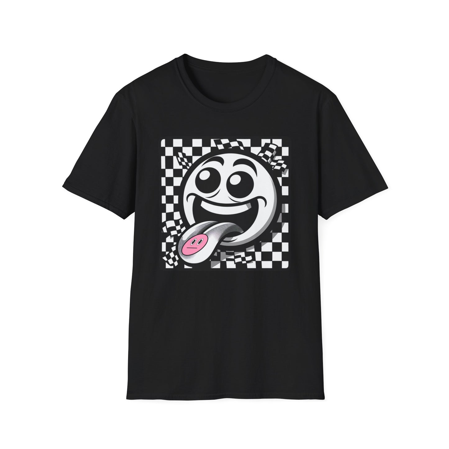 Smiley Face Graphic T-Shirt - Fun & Playful Design for Everyday Wear