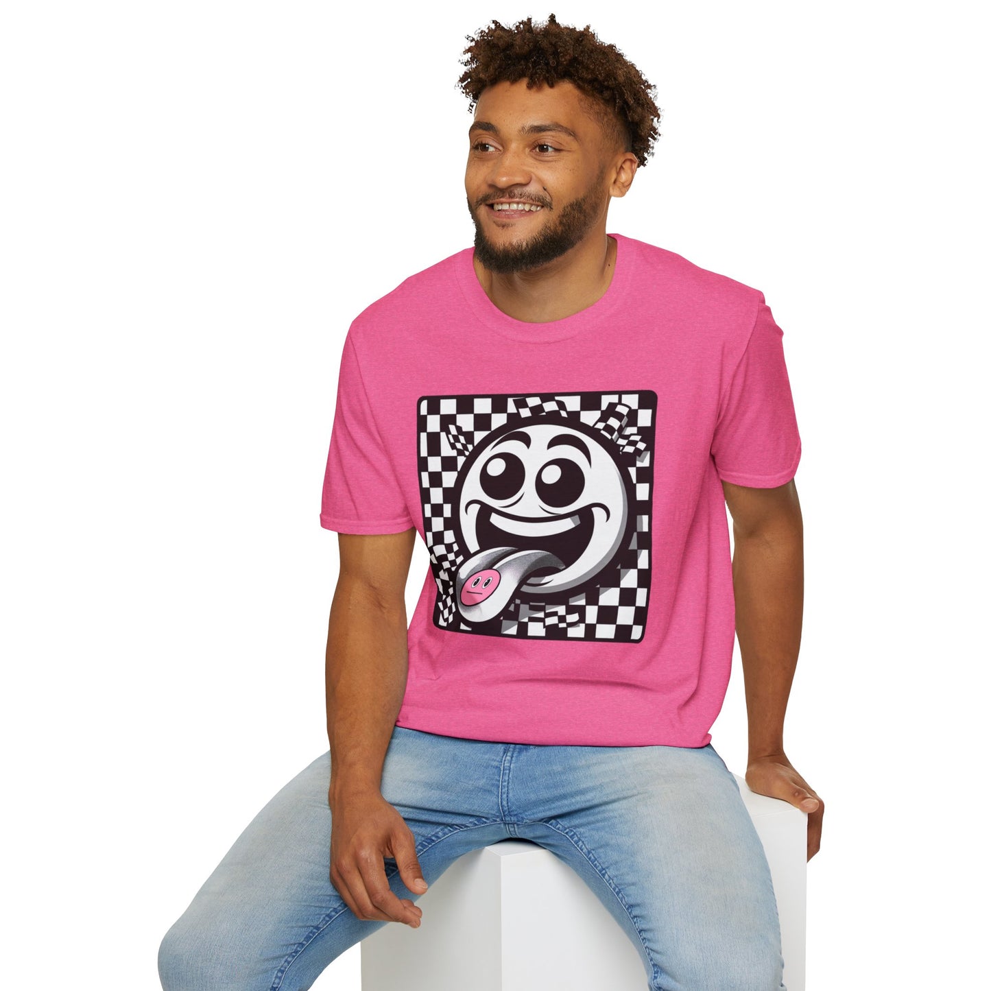 Smiley Face Graphic T-Shirt - Fun & Playful Design for Everyday Wear