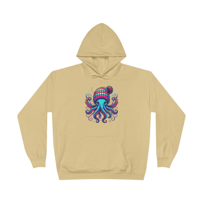 Jewel-Toned Octopus Unisex EcoSmart® Pullover Hoodie Sweatshirt